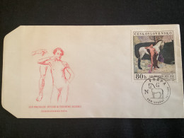 FDC 1968 Art  Yvert 1687 Le Lac Noir Cheval Blanc  Tableau De Jan Preisler - FDC