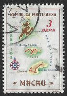 Macau Macao – 1956 Maps 3 Avos Used Stamp - Oblitérés