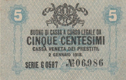 BUONO DI CASSA VENETA DEI PRESTITI 5 CENT. (MK813 - Venezuela