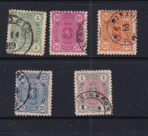 Finland 1885 Perf 12.5 Selection Used CV $ 41 15880 - Usati