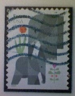 United States, Scott #5714, Used(o) Booklet, 2022, Elephants, (60¢) Forever - Gebraucht