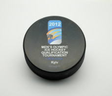 Ice Hockey Puck Sochi, Russia 2014 Olympic, Men's Qualification Ukraine 2012 - Sonstige & Ohne Zuordnung