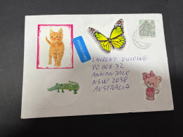 28-1-2024 (2 X 34) 1 Cover Posted From Czech Republic To Australia (2024) Z Stamp - Lettres & Documents