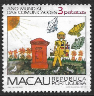 Macau Macao – 1983 International Year Of Communications 3 Patacas Used Stamp - Oblitérés