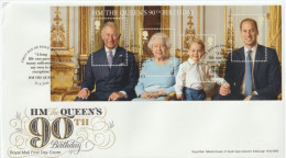 United Kingdom FDC Mi Block 100 HM The Queen’s 90th Birthday 2016 ** - 2011-2020 Em. Décimales
