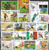 50 Timbres GOALS DU FOOTBALL, Tous Différents. - Oblitérés