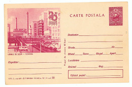 IP 64 A - 22 GOVORA, Chemical Plant, Romania - Stationery - Unused - 1964 - Chemistry