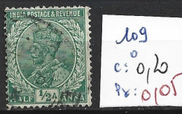 INDE ANGLAISE 109 Oblitéré Côte 0.20 € - 1911-35 King George V