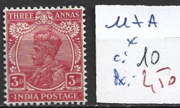 INDE ANGLAISE 117A * Côte 10 € - 1911-35 King George V