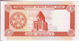 Turkménistan - 1 Manat 1993 UNC - Turkménistan