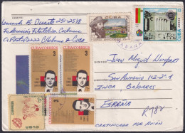 1980-H-12 CUBA 1980 POSTAL STATIONERY COVER TO SPAIN.  - Briefe U. Dokumente