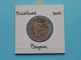 2012 J - 2 Euro > BAYERN ( Zie/voir SCANS Voor Detail ) Allemagne / Germany / Duitsland ! - Germania