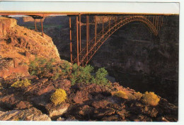 Snake River Canyon.Perrine Bridge, Nice Stamp At The Back Of Postcard (2017) - Twin Falls