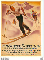 CPM Plakat Fur Verkehrsverein Und Skiclub St. Moritz Ski - Moos, Carl