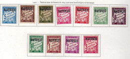 Martinique -  (1927)  - Timbres-Taxe - De France Surcharges -Neufs*  - MLH - Postage Due