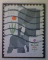 United States, Scott #5714, Used(o) Booklet, 2022, Elephants, (60¢) Forever - Used Stamps