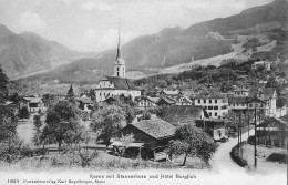 KERNS ► Alte Dorfstrasse Von Sarnen Her Mit Hotel Burgfluh, Ca.1910 - Kerns