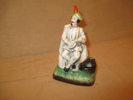 Ancien Encrier En Porcelaine De Vieux Paris Musicien XIX ème - Autres & Non Classés