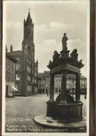 41302062 Kamenz Sachsen Marktplatz Mit Rathaus Und Andreasbrunnen Kamenz - Kamenz