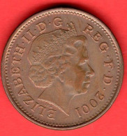 Gran Bretagna - Great Britain - GB - 1 Penny 2001 - QFDC/aUNC - Come Da Foto - 1 Penny & 1 New Penny
