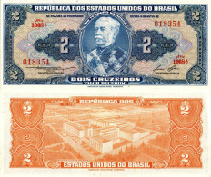 Brasil / 2 Cruzeiros / 1954 / P-151(b) / UNC - Brazil