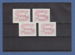 Norwegen 1986 FRAMA-ATM Mi.-Nr. 3.2b Satz 210-250-350-400 ET-O OSLO 16.10.86 - Timbres De Distributeurs [ATM]