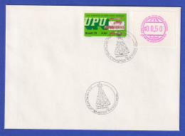 Brasilien UPU-Sonder-ATM 1979, Wertstufe 00,50 Cr$ O Auf Umschlag, So-O 19.9.79 - Franking Labels