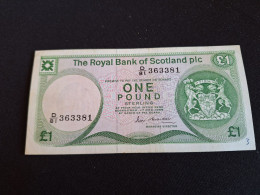 Billet The Royal Bank Of Scotland Plc, One Pound Sterling, 17/12/1986 TB ETAT - Autres & Non Classés