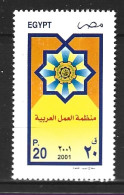 EGYPTE. N°1684 De 2001. Organisation Arabe Du Travail. - ILO