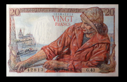 # # # Banknote Frankreich (France) 20 Francs 1942 # # # - 20 F 1942-1950 ''Pêcheur''