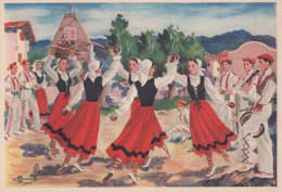 TI - Lot De 9 Cartes - Différentes Folkore Basque - Musique , Danse , Pelote , - Collezioni E Lotti