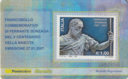 TESSERA FILATELICA VALORE 1 EURO GONZAGA (TF1017 - Cartes Philatéliques