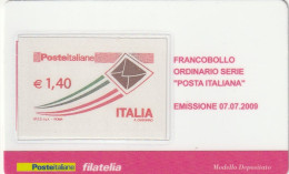 TESSERA FILATELICA VALORE 1,4 EURO ORDINARIO (TF982 - Cartes Philatéliques