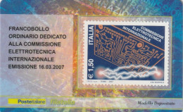 TESSERA FILATELICA VALORE 1,5 EURO COMMISSIONE ELETTROTECNICA (TF976 - Philatelic Cards