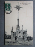 CPA 44 Loire Atlantique PAIMBOEUF - Enfants Du Village Autour Du Calvaire - Le Calvaire De Paimboeuf 1910 - Paimboeuf