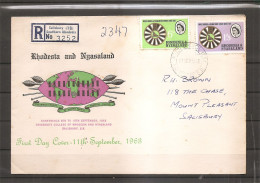 Rhodésie -Nyassaland ( FDC De 1968 à Voir) - Rhodesien & Nyasaland (1954-1963)