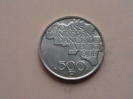 1980 FR - 500 FRANC - Morin 800 ( UNCLEANED COIN - For Grade, Please See Photo ) ! - 500 Francs