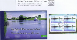 Ireland 2006 Inland Waterways €12 Booklet Complete Fine Used, Neat Dublin Cds - Carnets