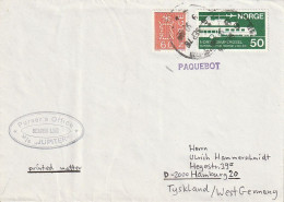 Norway - Maritime Post - Paquebot - M/S Jupiter - Newcastle-upon-Tyne 1976  (67179) - Lettres & Documents