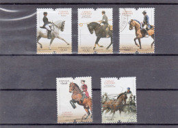 Portugal, Cavalo Lusitano, 2009, Mundifil Nº 3856 A 3860 Used - Gebruikt