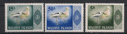 MALDIVES - 1966 - N°YT. 177 - 180 - 185 - Oiseaux / Birds - Neuf Luxe ** / MNH / Postfrisch - Seagulls