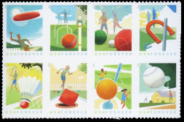 Etats-Unis / United States (Scott No.5634a - Backyard Games) [**] Bloc Of 8 - Nuevos