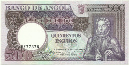 Angola - 500 Escudos - 10.6.1973 - Pick: 107 - Serie BX - Luiz De Camões - PORTUGAL - Angola