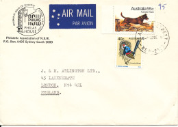 Australia Cover Sent Air Mail To England 13-9-1980 Topic Stamps DOG And BIRD - Cartas & Documentos
