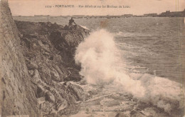 France - Port Louis - Mer Déferlant Sur Les Rochers Du Lohic - Carte Postale Ancienne - Port Louis