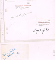 JEUX OLYMPIQUES - AUTOGRAPHES DE MEDAILLES OLYMPIQUES - CONCURRENTS D'ALLEMAGNE DE L'EST - - Autógrafos