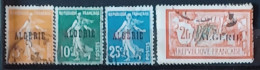 Algérie  1924-25,  YT N°7,8,14,31  O,  Cote YT 2€ - Usati
