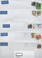 Hong Kong, China, 5 Air Mailed Letters - Lettres & Documents