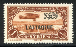 Réf 80 > LATTAQUIÉ < PA N° 3 * Neuf Ch - MH * ---- > Poste Aérienne -- Aéro - Unused Stamps