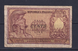 ITALY - 1951 100 Lira Circulated Banknote - 100 Lire